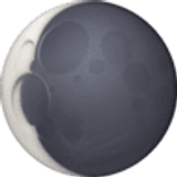 Waning crescent moon - Facebook