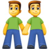 Men holding hands - Facebook