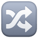 Shuffle tracks button - Facebook