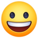 Grinning face - Facebook
