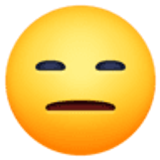 Expressionless face - Facebook