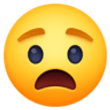 Anguished face - Facebook