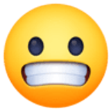 Grimacing face - Facebook
