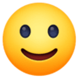 Slightly smiling face - Facebook