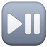 Play or pause button - Facebook