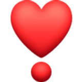Heart exclamation - Facebook