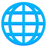 Globe with meridians - Noto Color Emoji