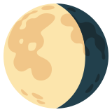 Waning gibbous moon - Noto Color Emoji