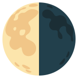 Last quarter moon - Noto Color Emoji
