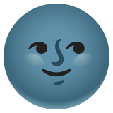 New moon face - Noto Color Emoji