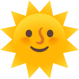 Sun with face - Noto Color Emoji