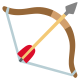 Bow and arrow - Noto Color Emoji