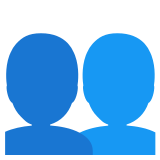 Busts in silhouette - Noto Color Emoji