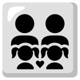 Family: man, man, girl, girl - Noto Color Emoji