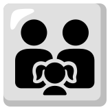 Family: man, man, girl - Noto Color Emoji