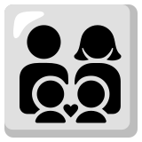 Family: man, woman, boy, boy - Noto Color Emoji
