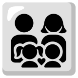 Family: man, woman, girl, boy - Noto Color Emoji