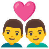 Couple with heart: man, man - Noto Color Emoji