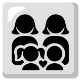 Family: woman, woman, girl, boy - Noto Color Emoji