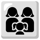 Family: woman, woman, girl - Noto Color Emoji