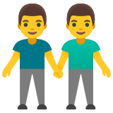 Men holding hands - Noto Color Emoji