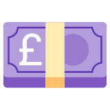 Pound banknote - Noto Color Emoji