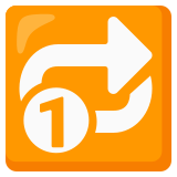 Repeat single button - Noto Color Emoji