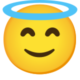 Smiling face with halo - Noto Color Emoji