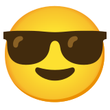 Smiling face with sunglasses - Noto Color Emoji
