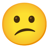 Confused face - Noto Color Emoji