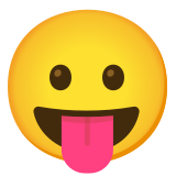 Face with tongue - Noto Color Emoji