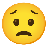 Worried face - Noto Color Emoji