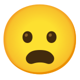Frowning face with open mouth - Noto Color Emoji