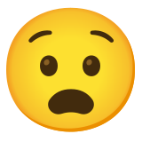 Anguished face - Noto Color Emoji