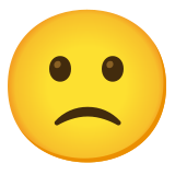 Slightly frowning face - Noto Color Emoji