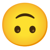 Upside-down face - Noto Color Emoji
