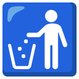 Litter in bin sign - Noto Color Emoji