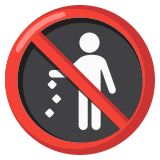No littering - Noto Color Emoji