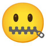 Zipper-mouth face - Noto Color Emoji