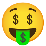 Money-mouth face - Noto Color Emoji