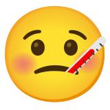 Face with thermometer - Noto Color Emoji