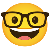 Nerd face - Noto Color Emoji