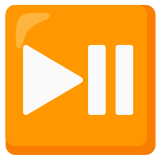 Play or pause button - Noto Color Emoji