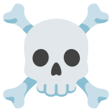 Skull and crossbones - Noto Color Emoji