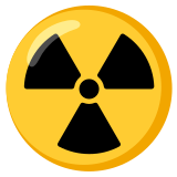 Radioactive - Noto Color Emoji