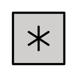 Keycap: * - OpenMoji