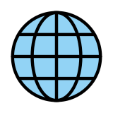 Globe with meridians - OpenMoji