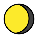Waning gibbous moon - OpenMoji
