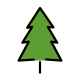 Evergreen tree - OpenMoji