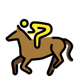 Horse racing - OpenMoji